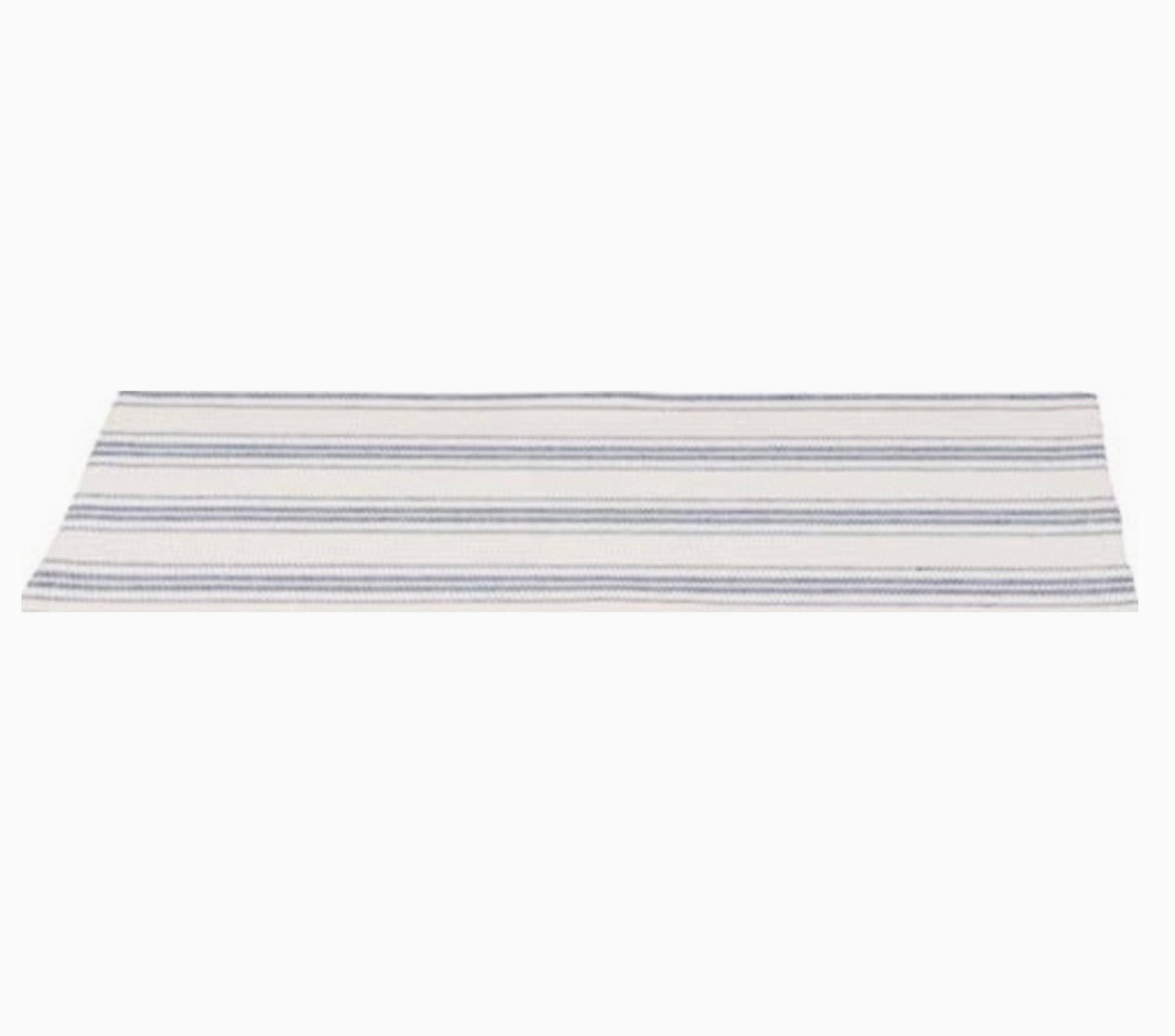 Blue and White Grain Sack Table Runner