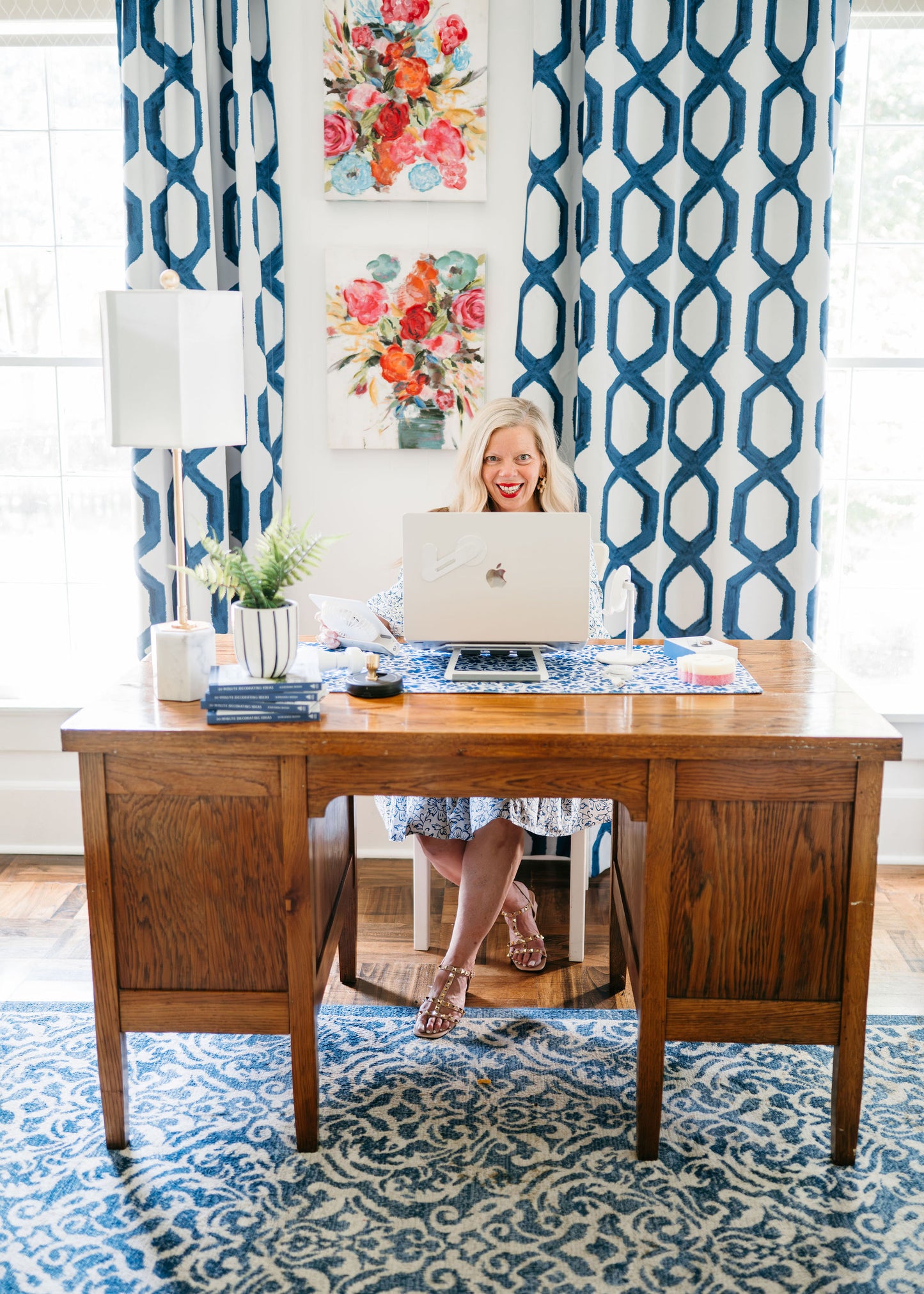 Botanical Blueprint Desk Pad
