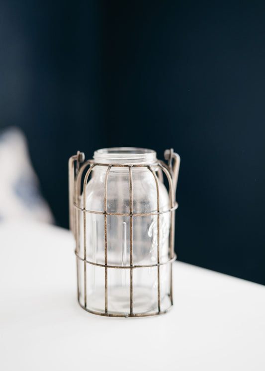 Iron Petal Vase Jar