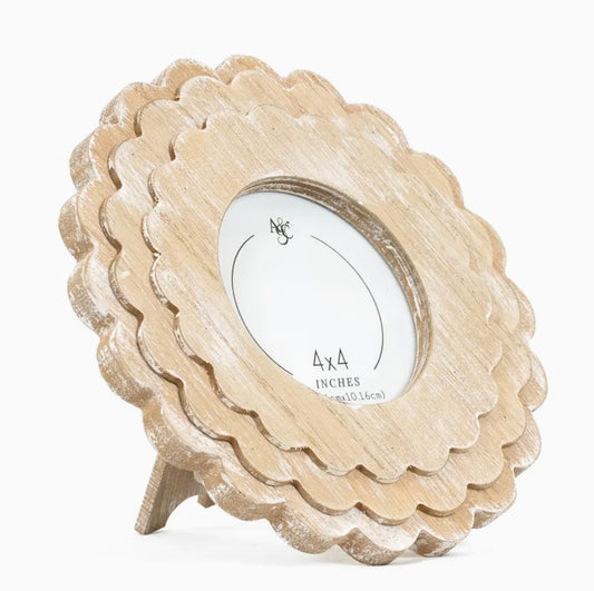 Scalloped Wood Frame