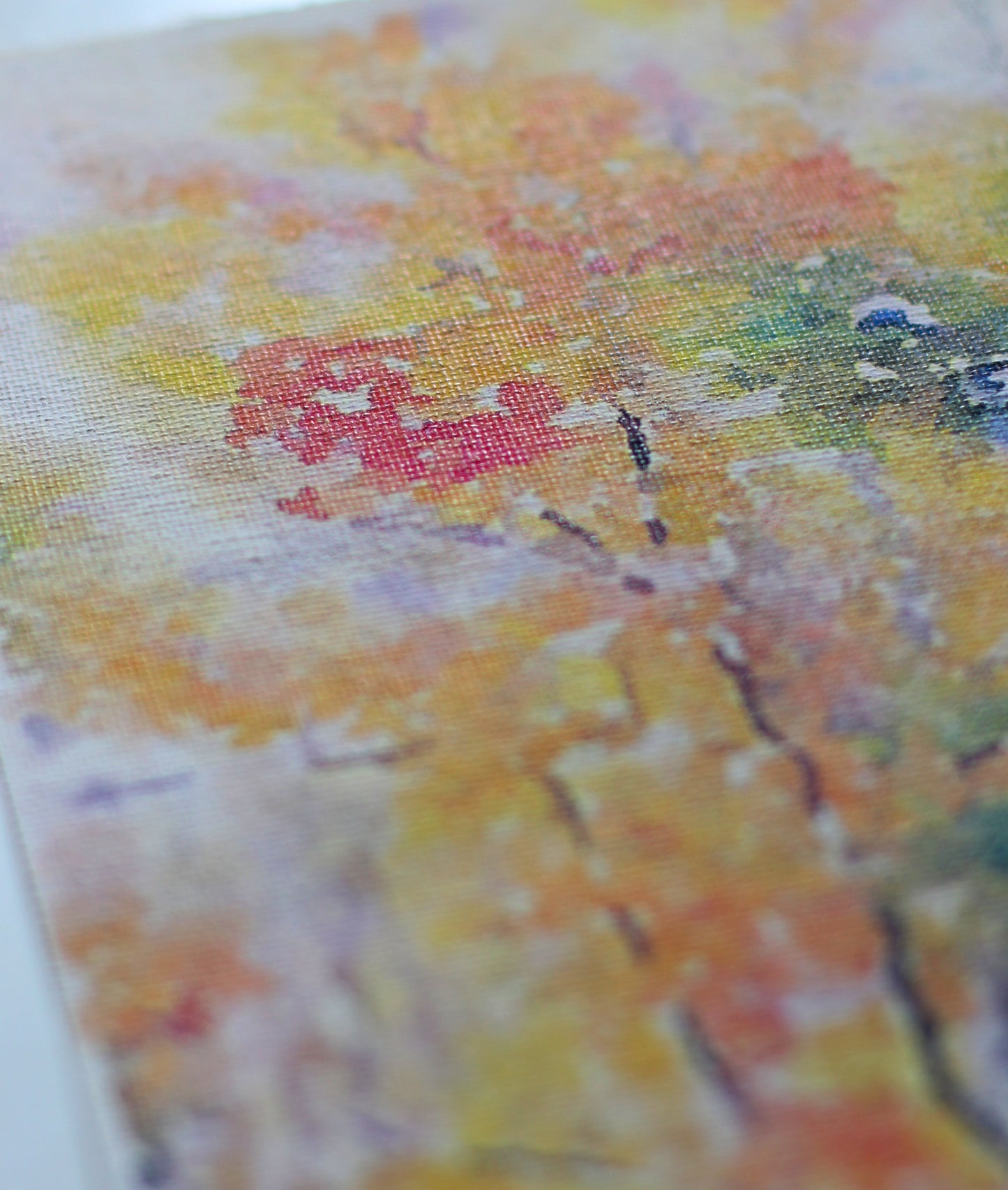 Fall In a Yellow Wood Rolled Canvas Art Print