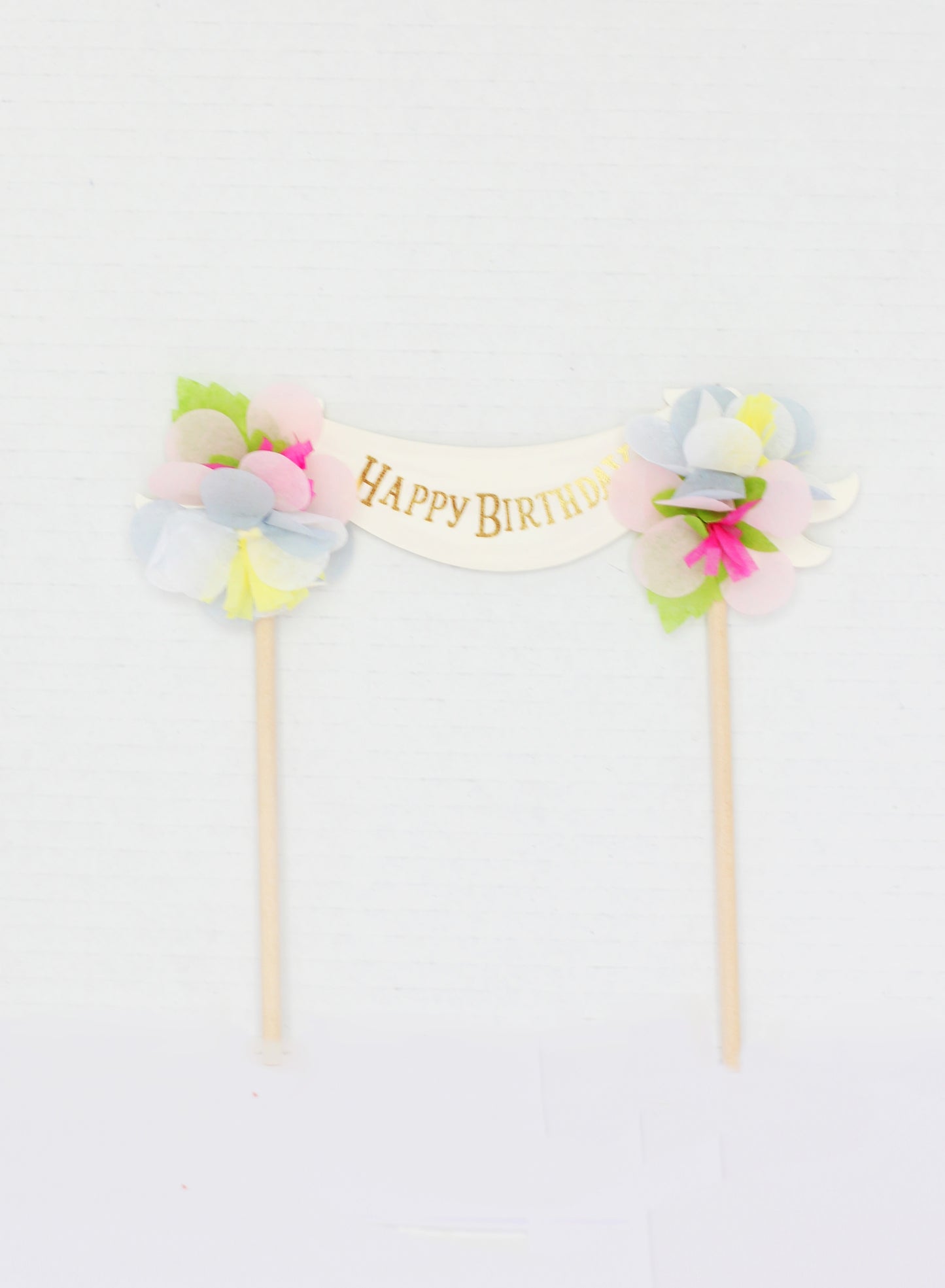 "Happy Birthday" Cake Topper