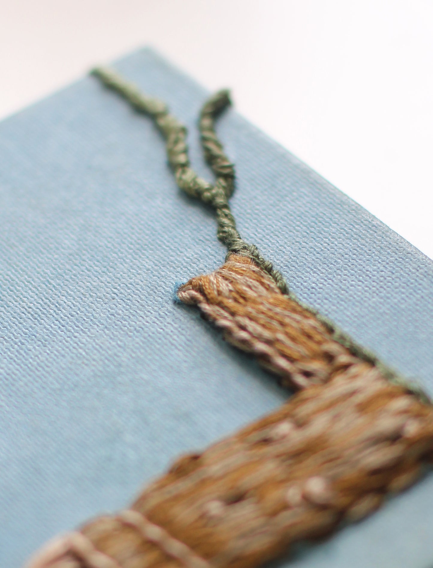 Hand Embroidered Book Luck of the Irish