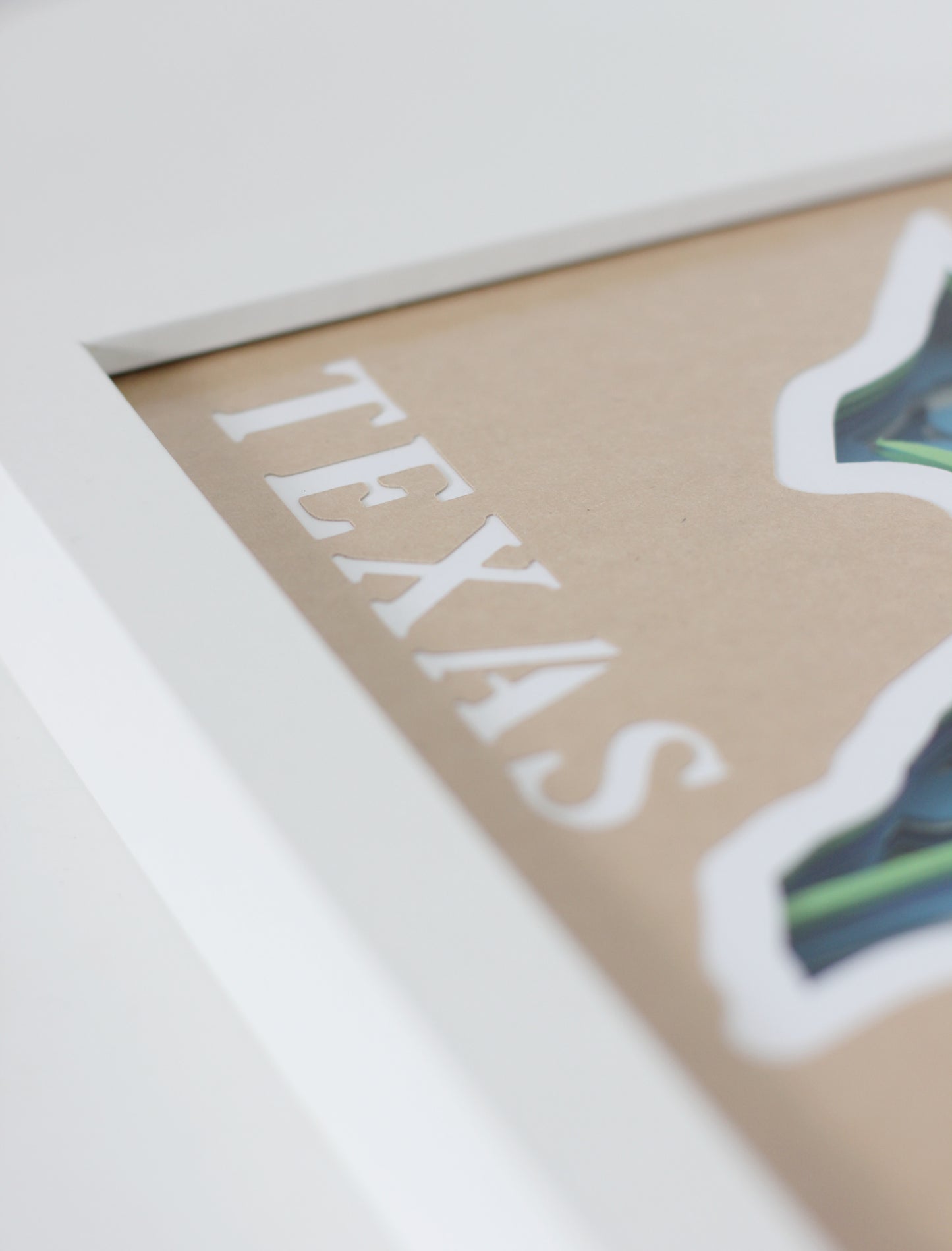 Lone Star State Cut Paper Art