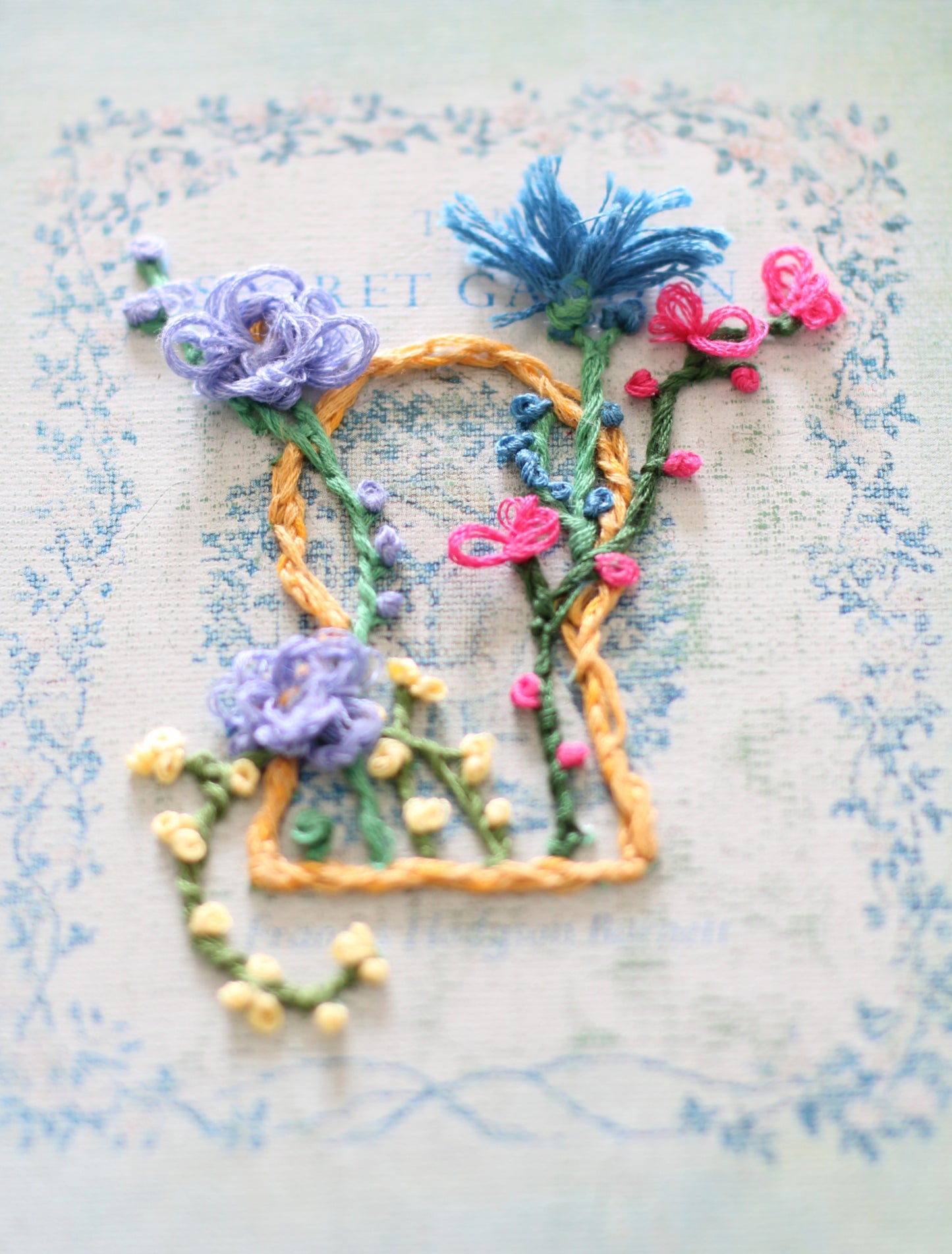 Embroidered Book The Secret Garden