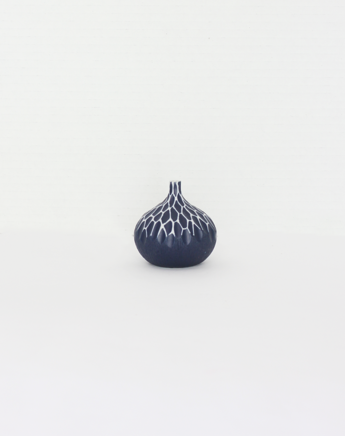 Cerulean Whisper Round Bud Vase