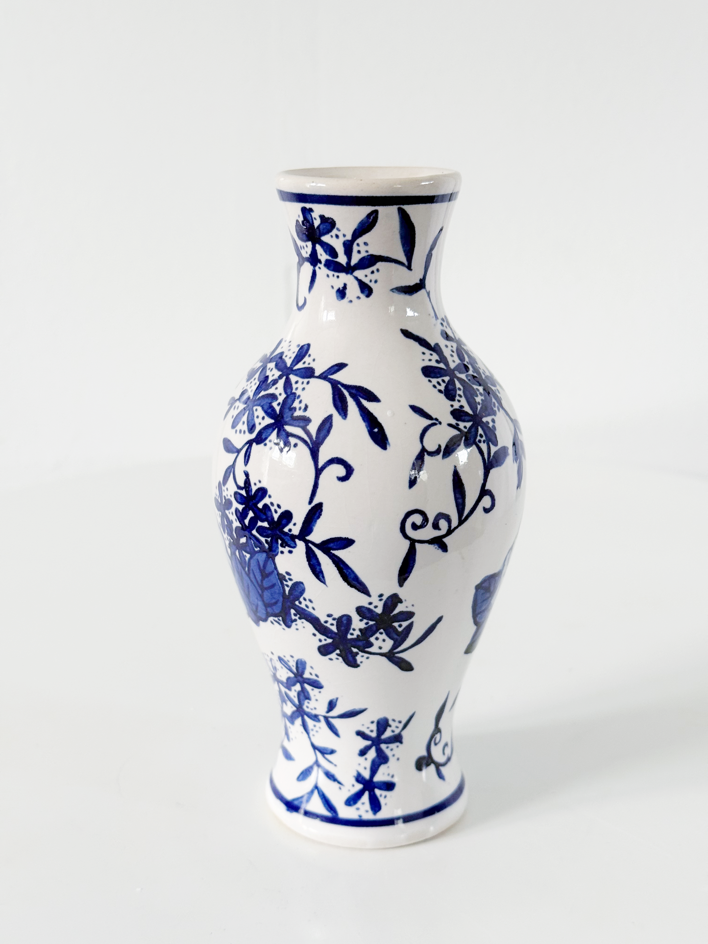 Vintage Blue and White Vase