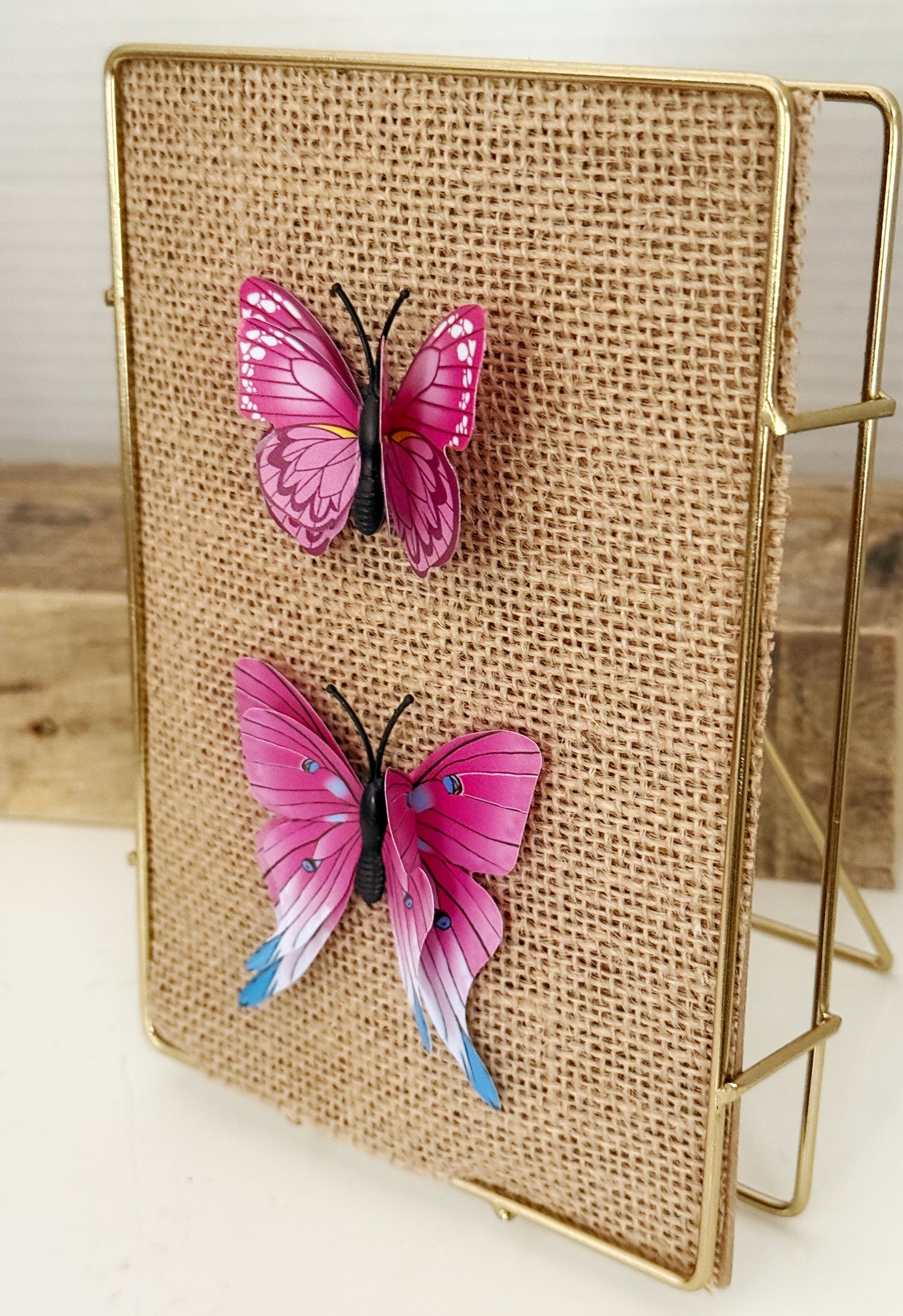 Burlap Butterfly Art
