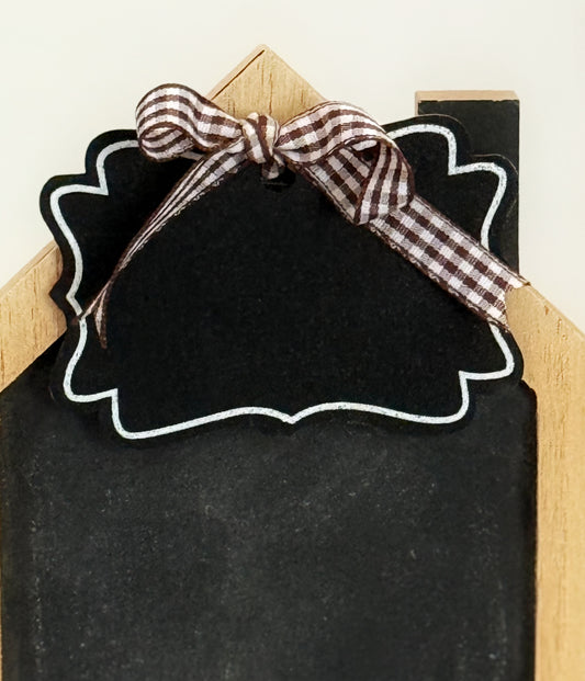 Chalkboard House With Chalkboard Tag