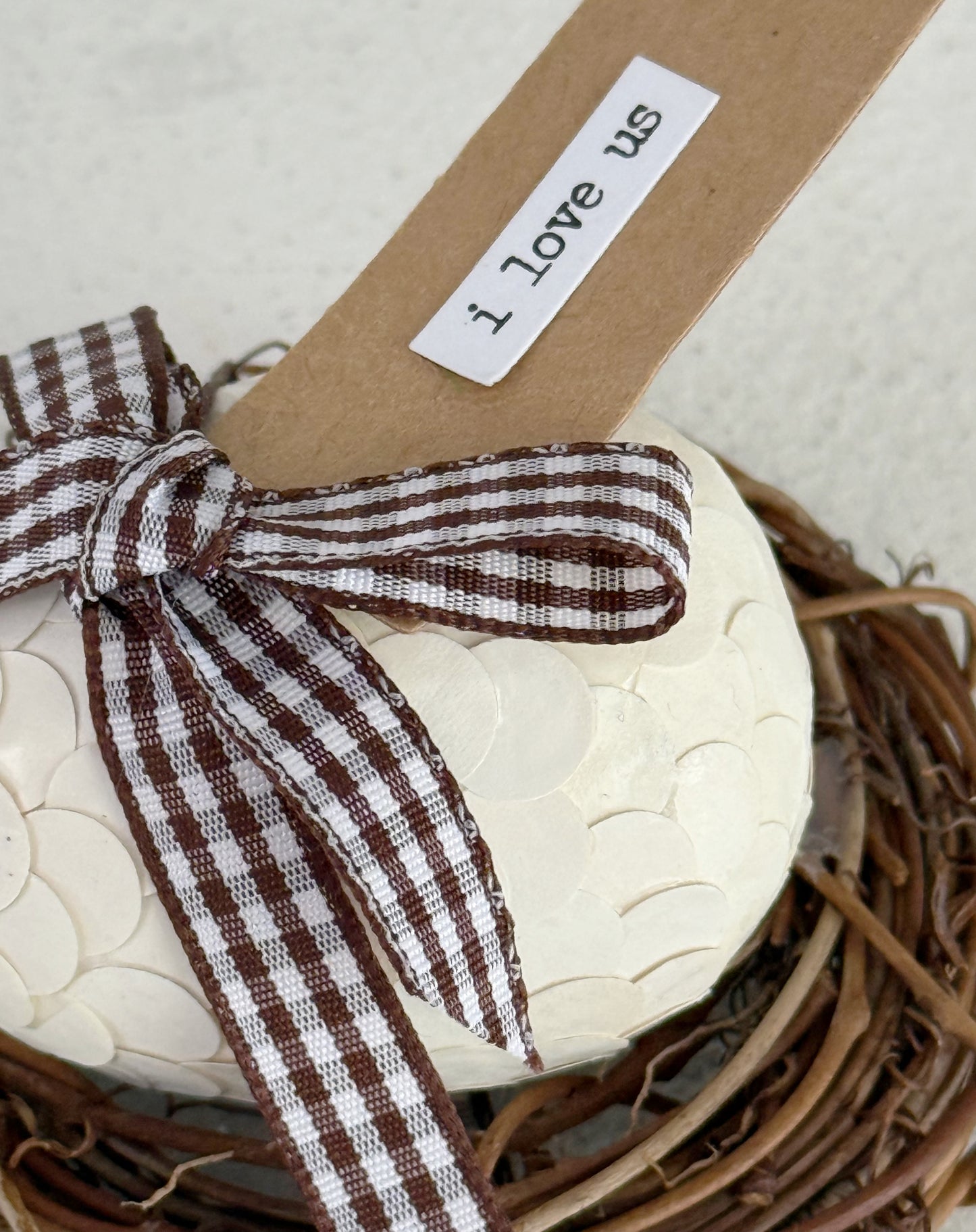 Bookpage Egg and Nest Decor