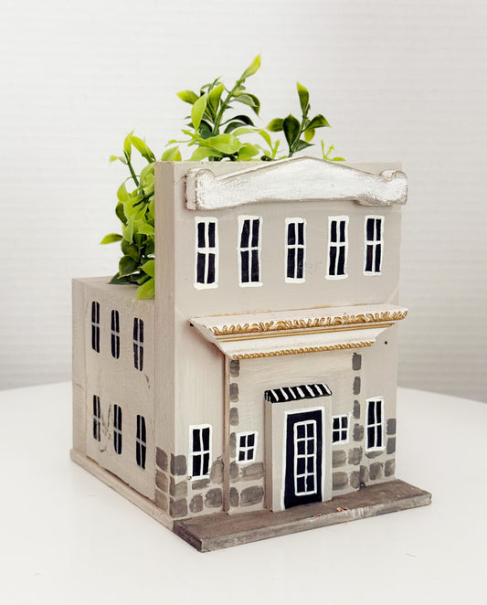 Town Hall Wood Mini Planter