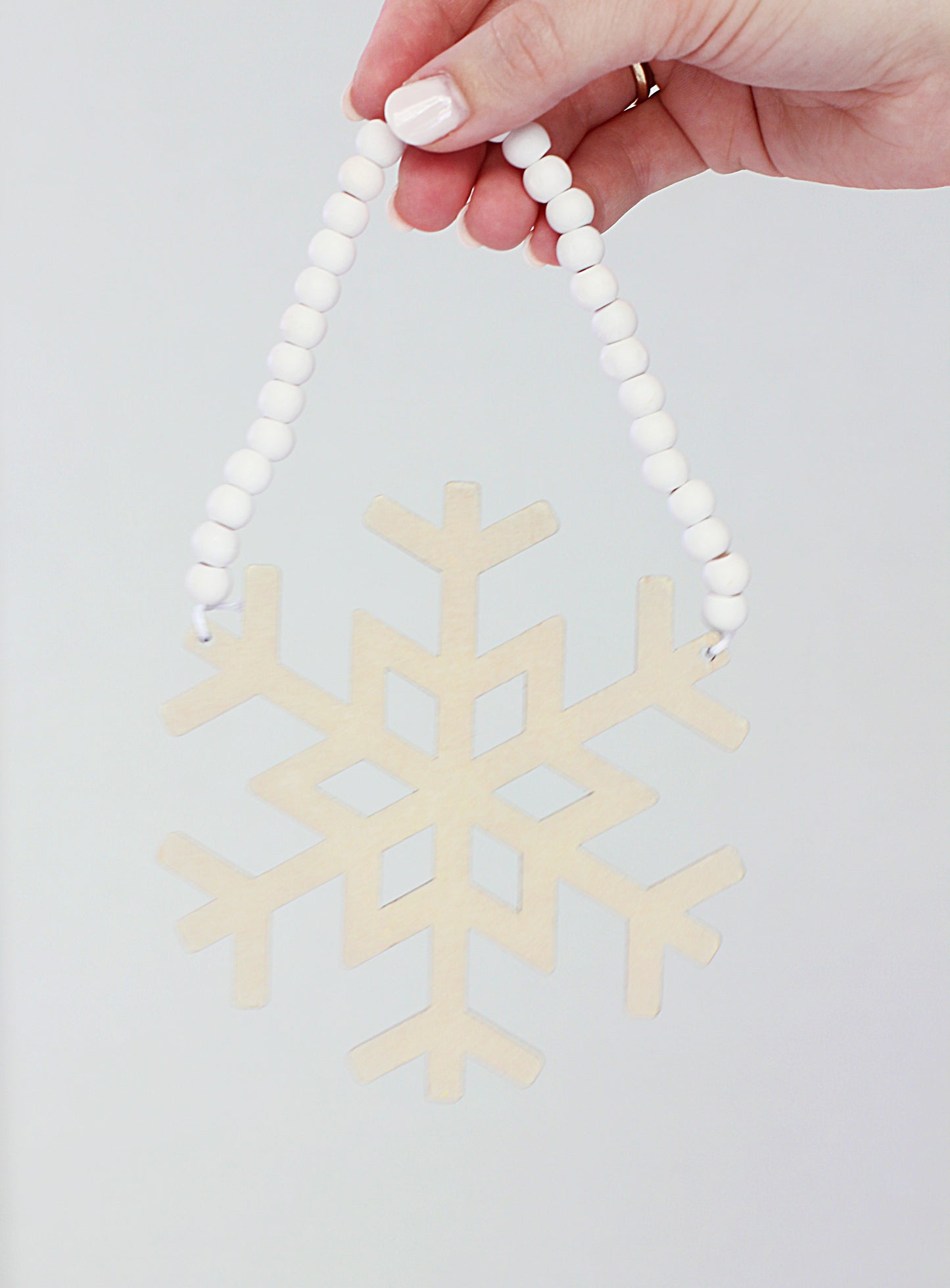 Frosty Snowflake Christmas Ornament