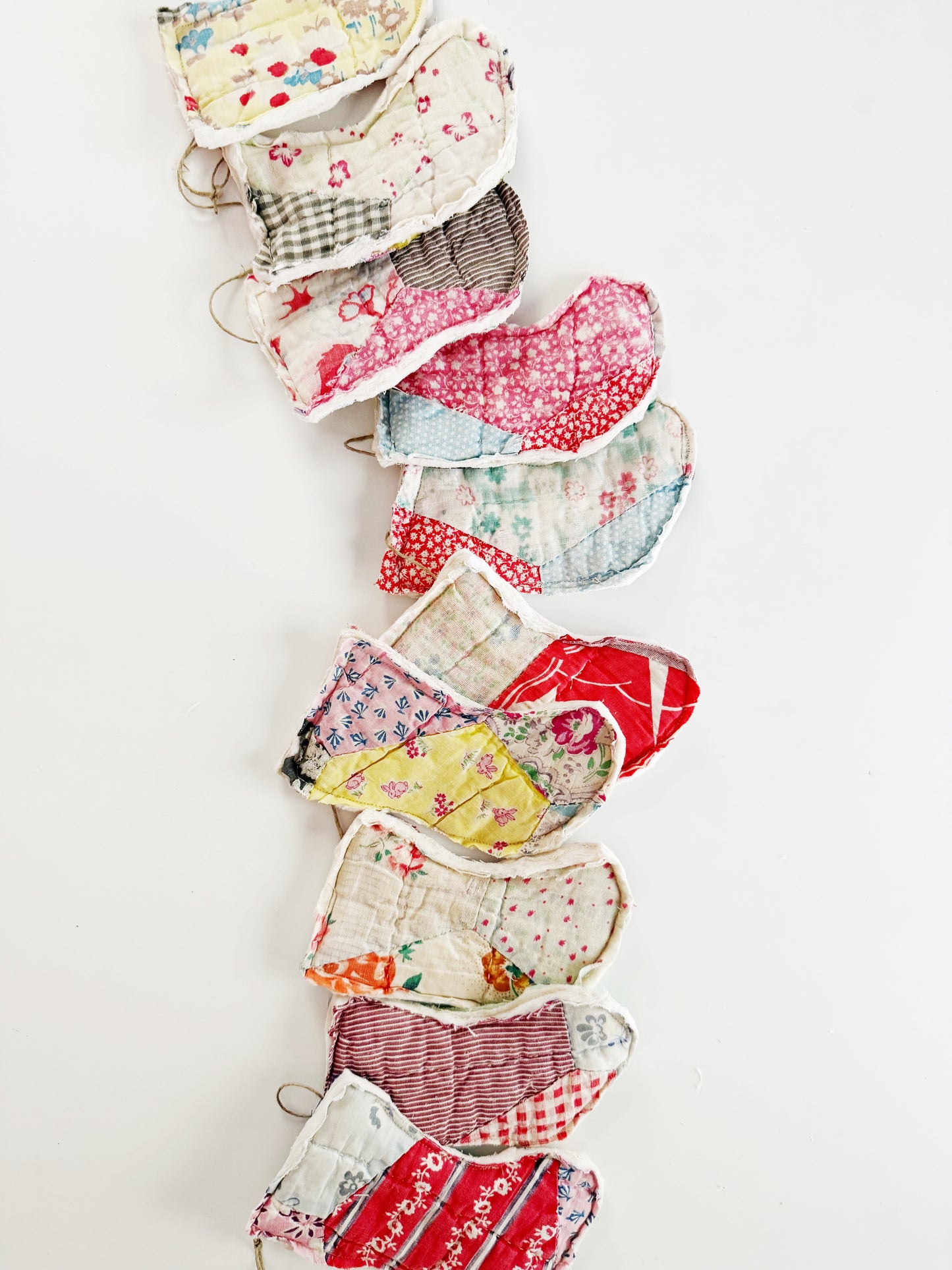 Quilted Vintage Stocking Garland