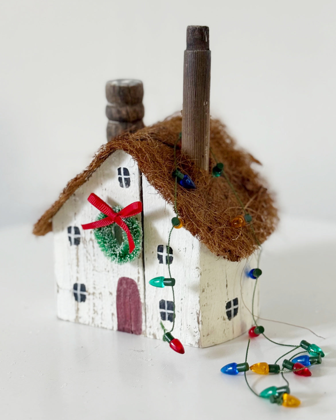 Thatched Roof Cottage With Chimney