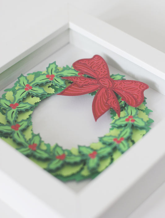 Deck the Halls Cut Paper Art