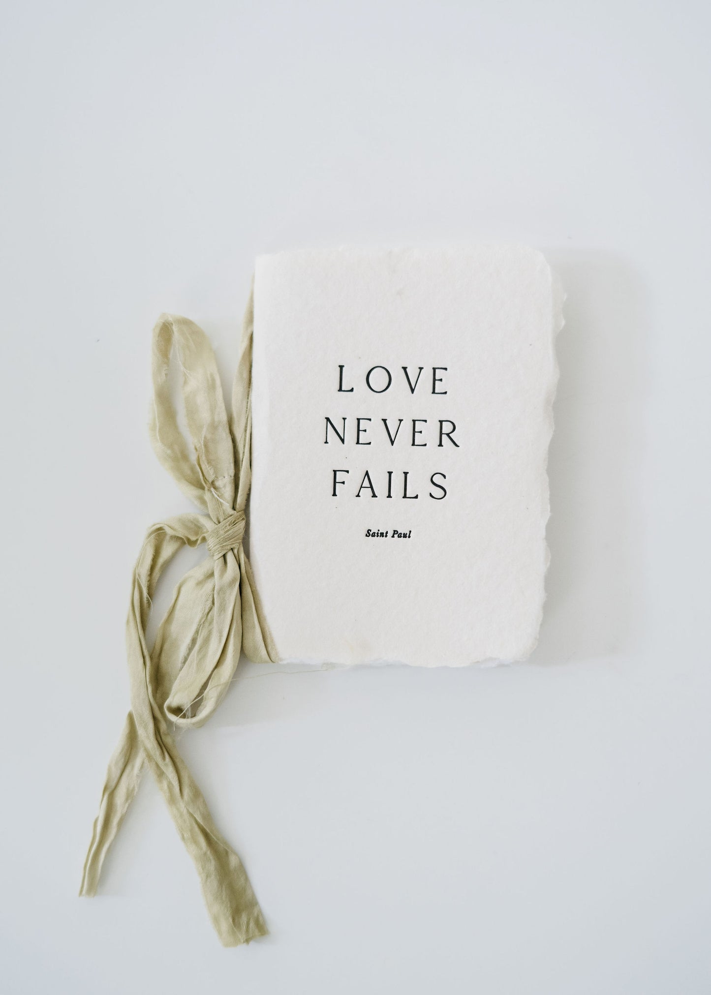 Vanilla "Love Never Fails" Notebook