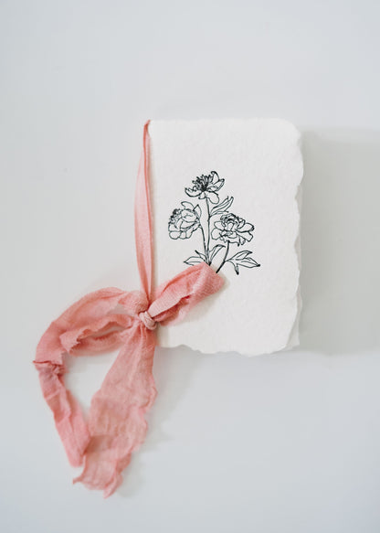 Vanilla Peony Notebook