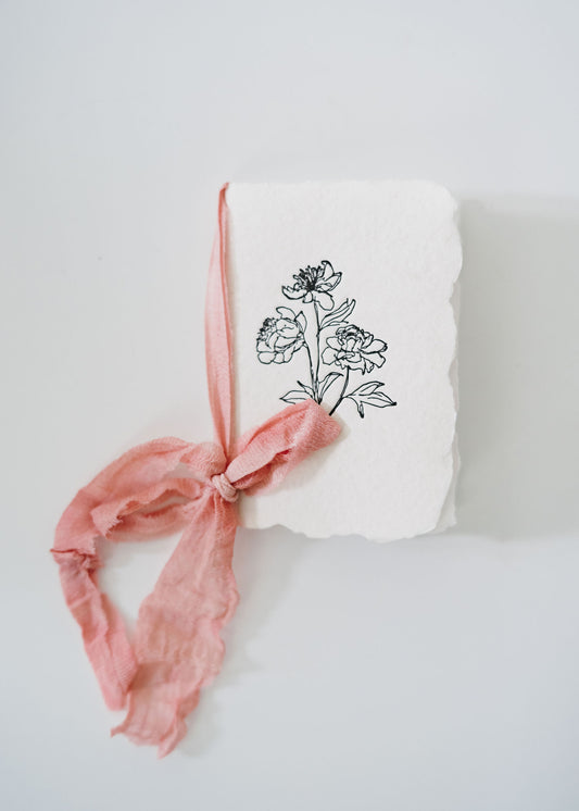 Vanilla Peony Notebook