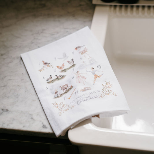 12 Days of Christmas Tea Towel