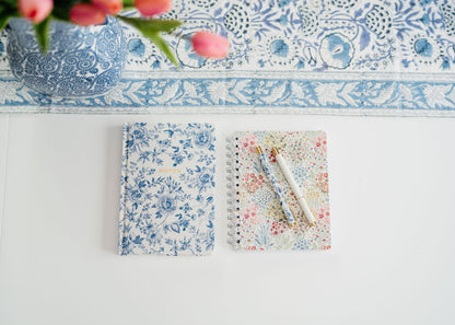 Blue and White Blooms Journal