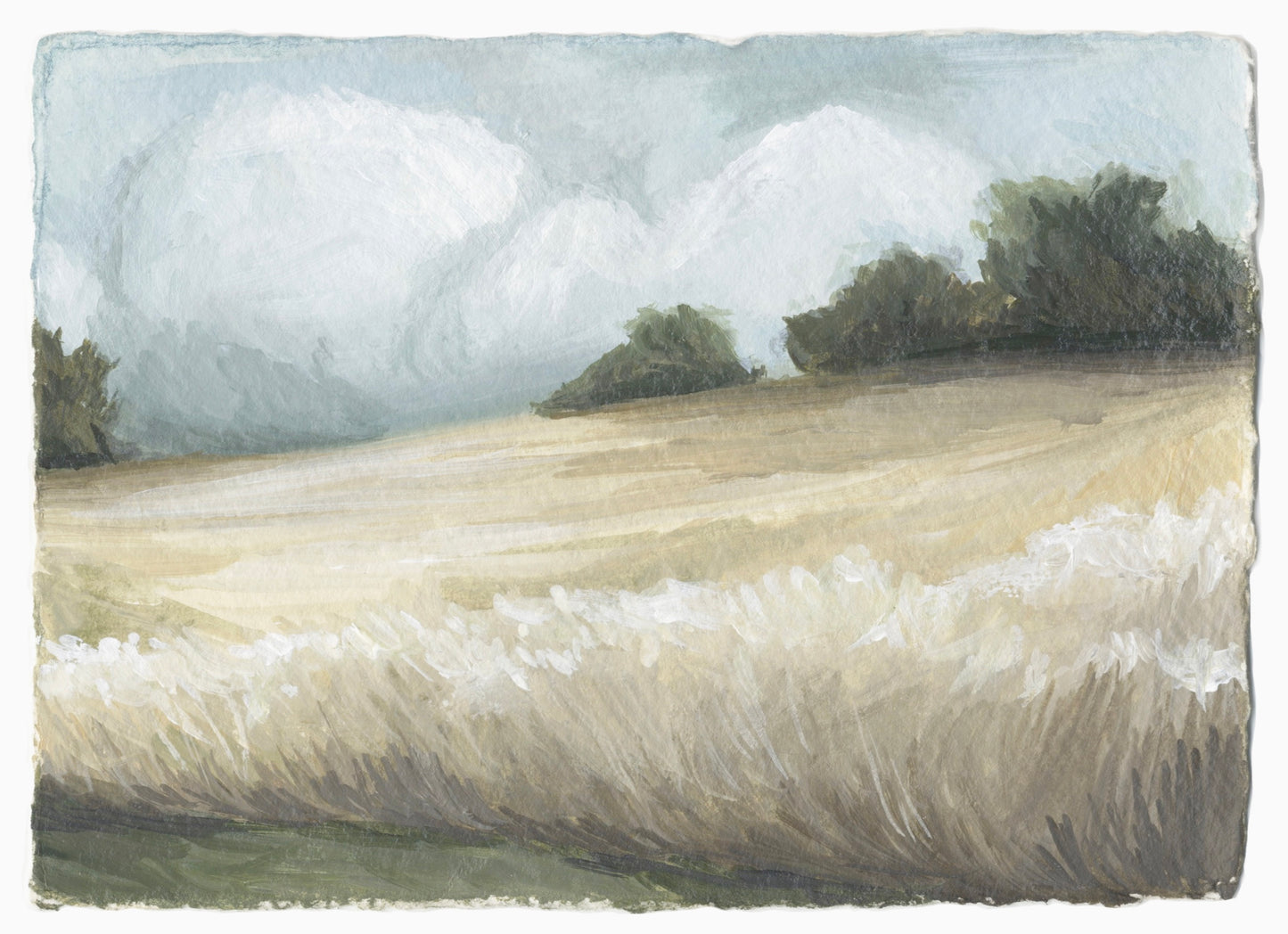 Whispering Hills Watercolor Art Print