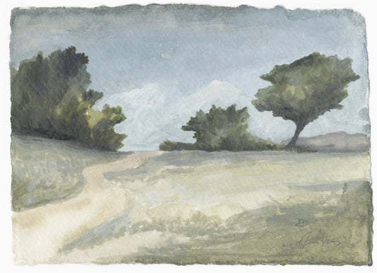 The Long Way Home Watercolor Art Print