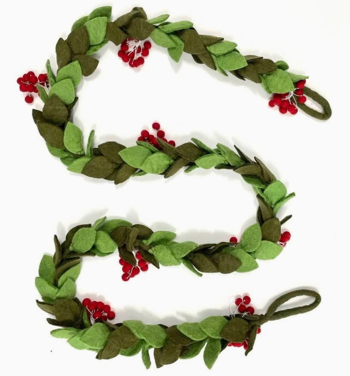 Felted Mistletoe Garland