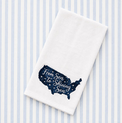 From Sea To Shining Sea Kitchen Towel