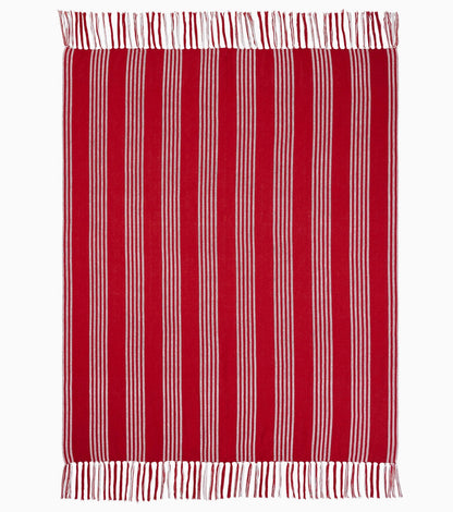 Red Striped Throw