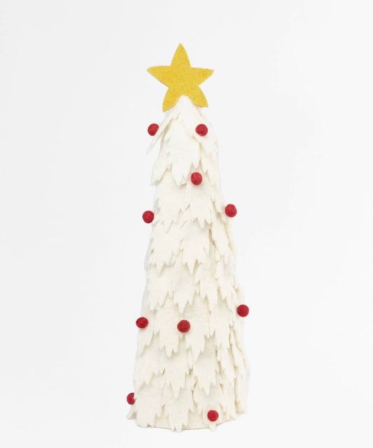 White Felt Christmas Tree