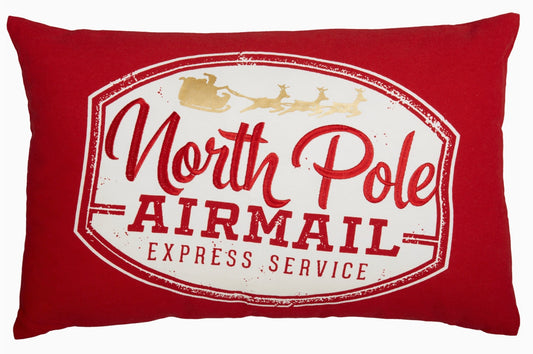 North Pole AirMail Pillow