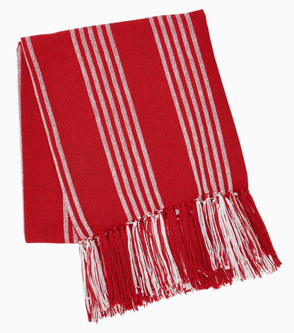 Red Striped Throw