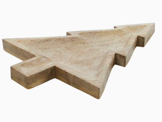 Wood Christmas Tree Tray