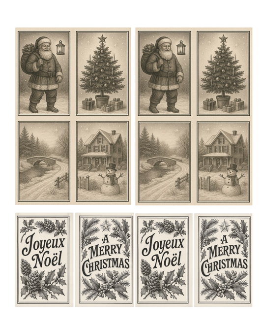 Vintage Printables For Framed Ornaments