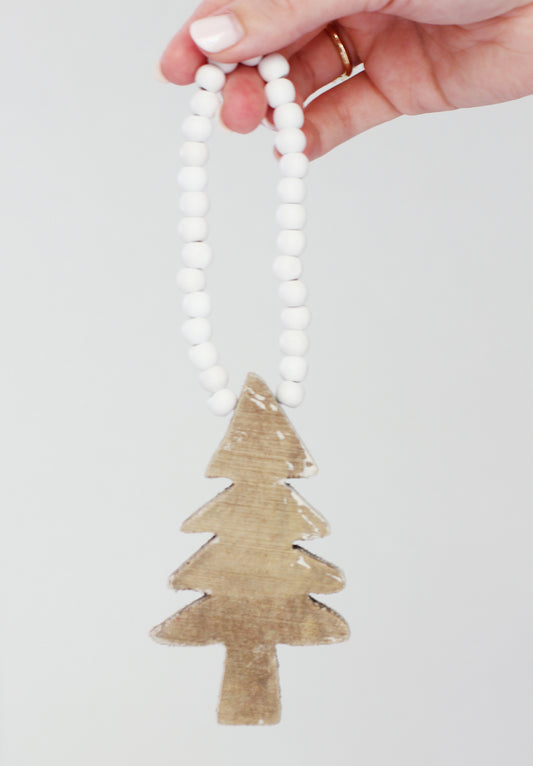 Rustic Evergreen Christmas Tree Ornament