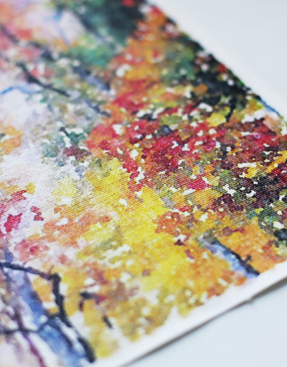 Fall In a Yellow Wood Rolled Canvas Art Print