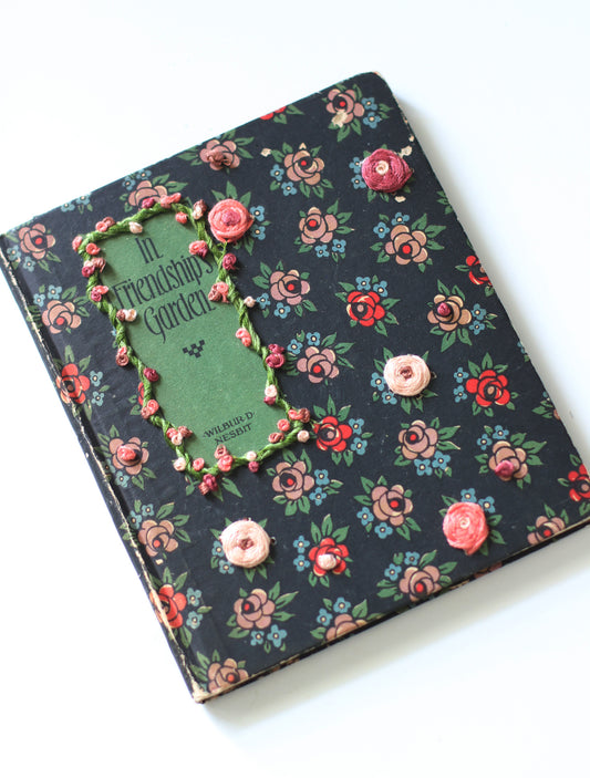 Embroidered Book In Friendships Garden