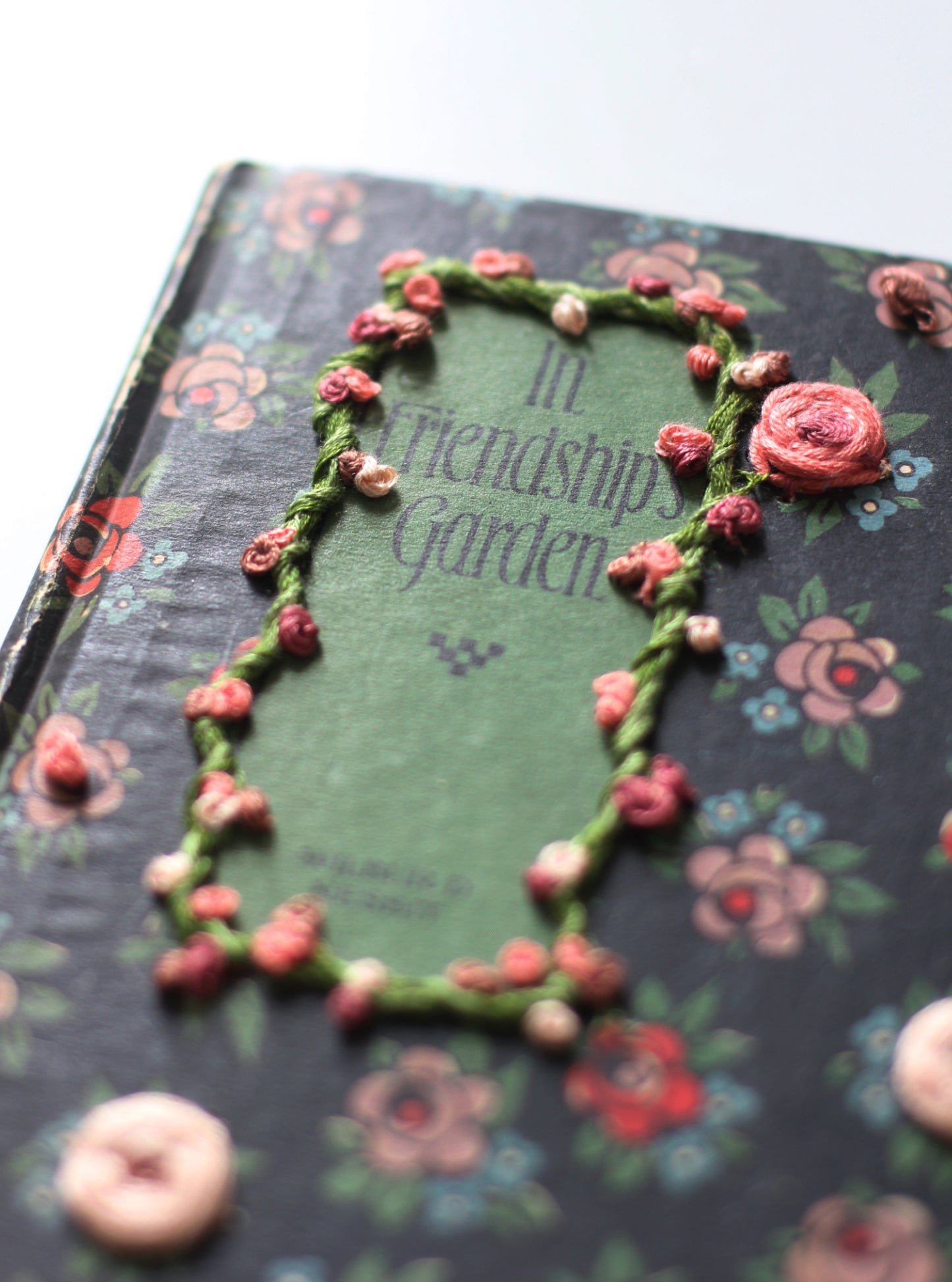 Embroidered Book In Friendships Garden