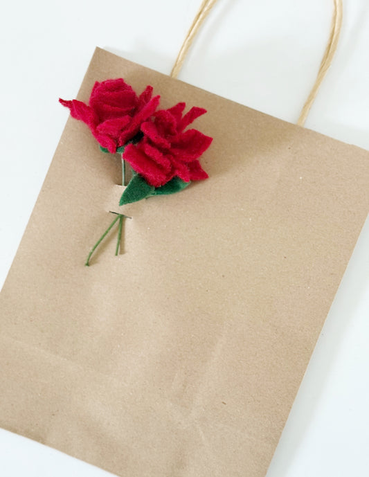 Felted Flower Gift Bag