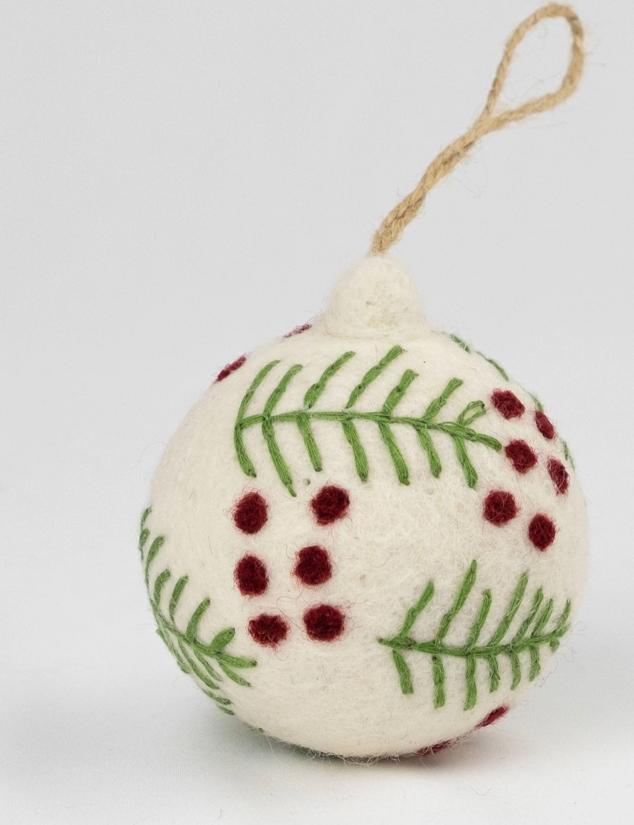 Noel Needlework Holiday Ornaments-White