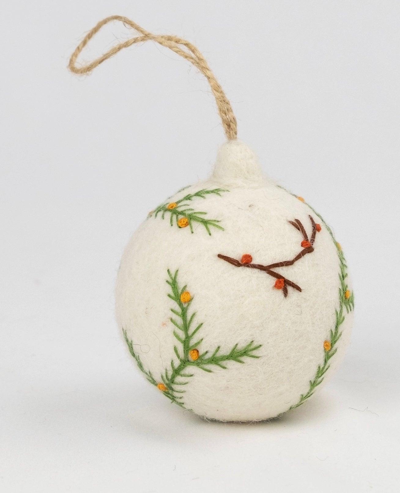 Noel Needlework Holiday Ornaments-White