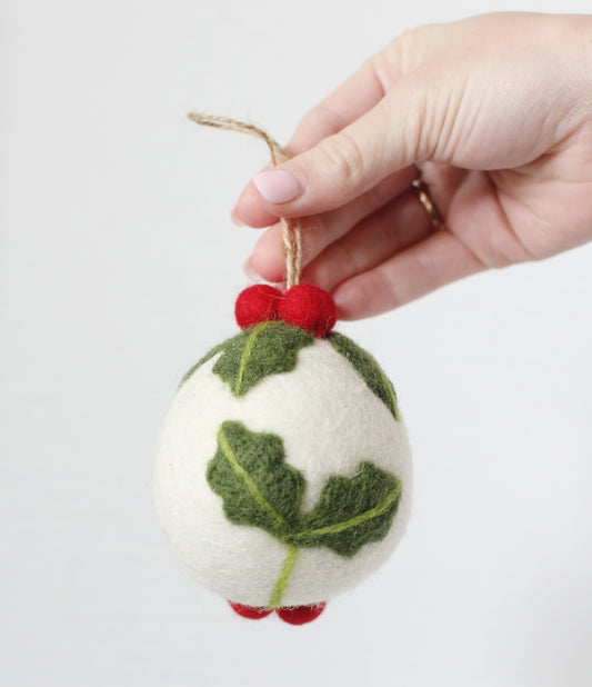 Noel Needlework Holiday Ornaments-Red