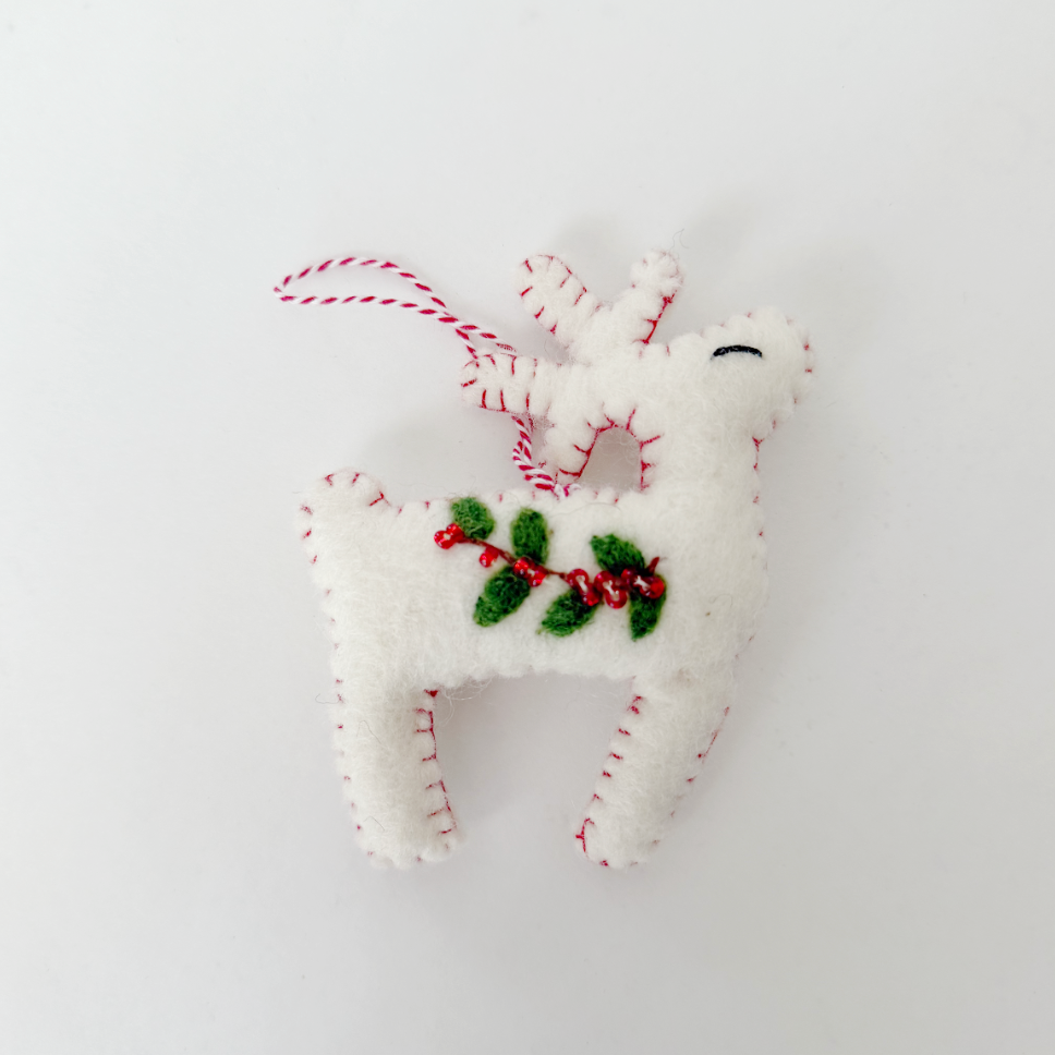 Peace on Earth Embroidered Ornaments