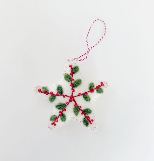 Peace on Earth Embroidered Ornaments