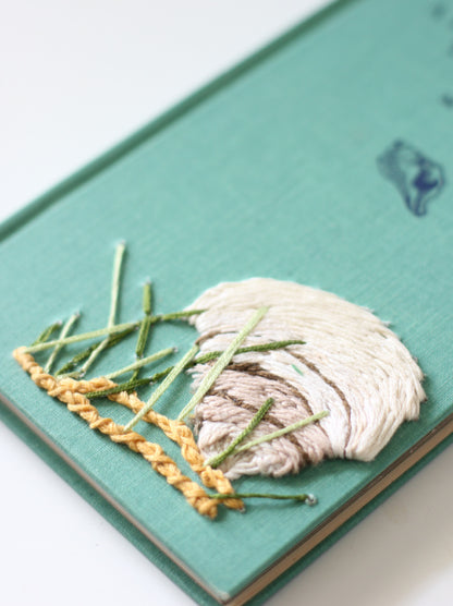 Hand Embroidered Book Sally Sells Sea Shells