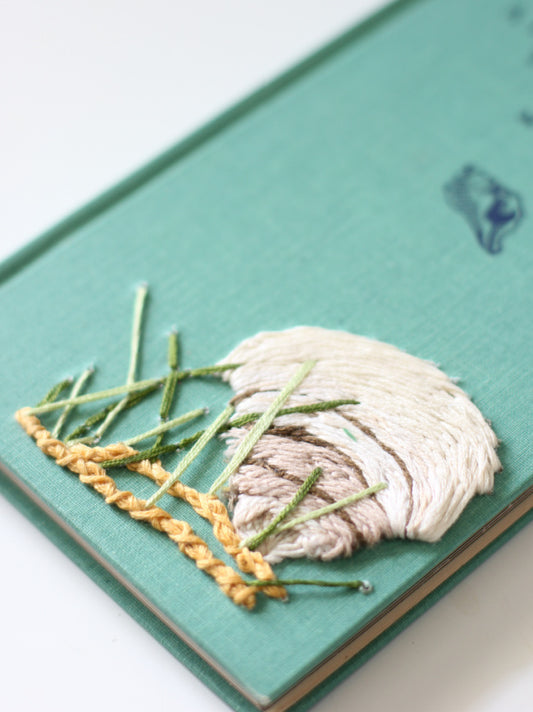 Hand Embroidered Book Sally Sells Sea Shells