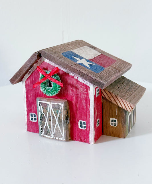 Wood Door Texas Christmas Barn