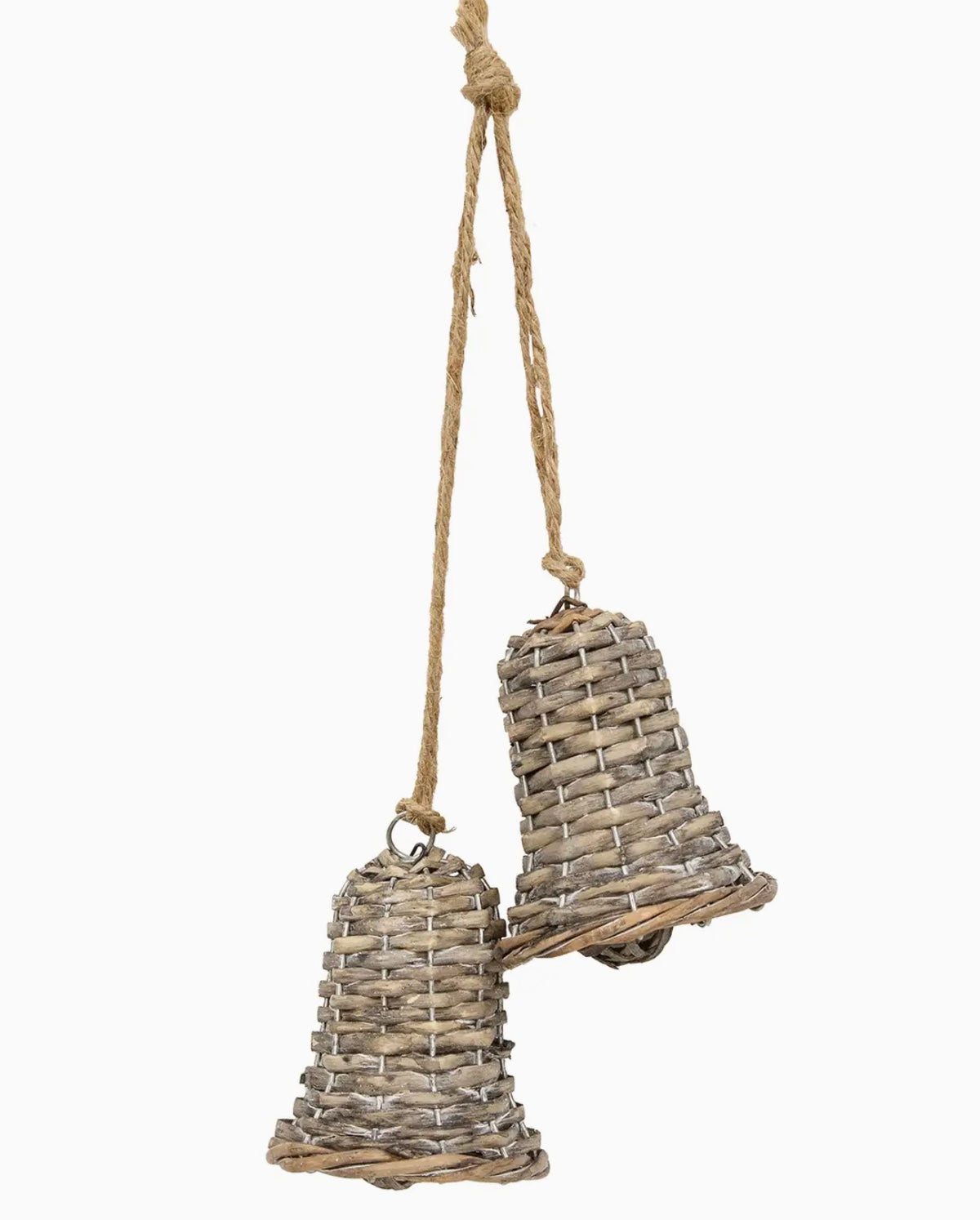 Frosted Willow Bell Christmas Ornament