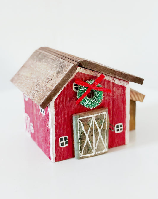 Wood Door Texas Christmas Barn
