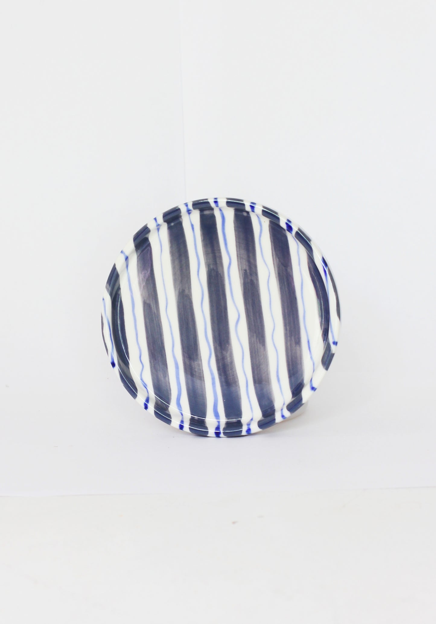 Blue & White Scribble Jewelry Tray